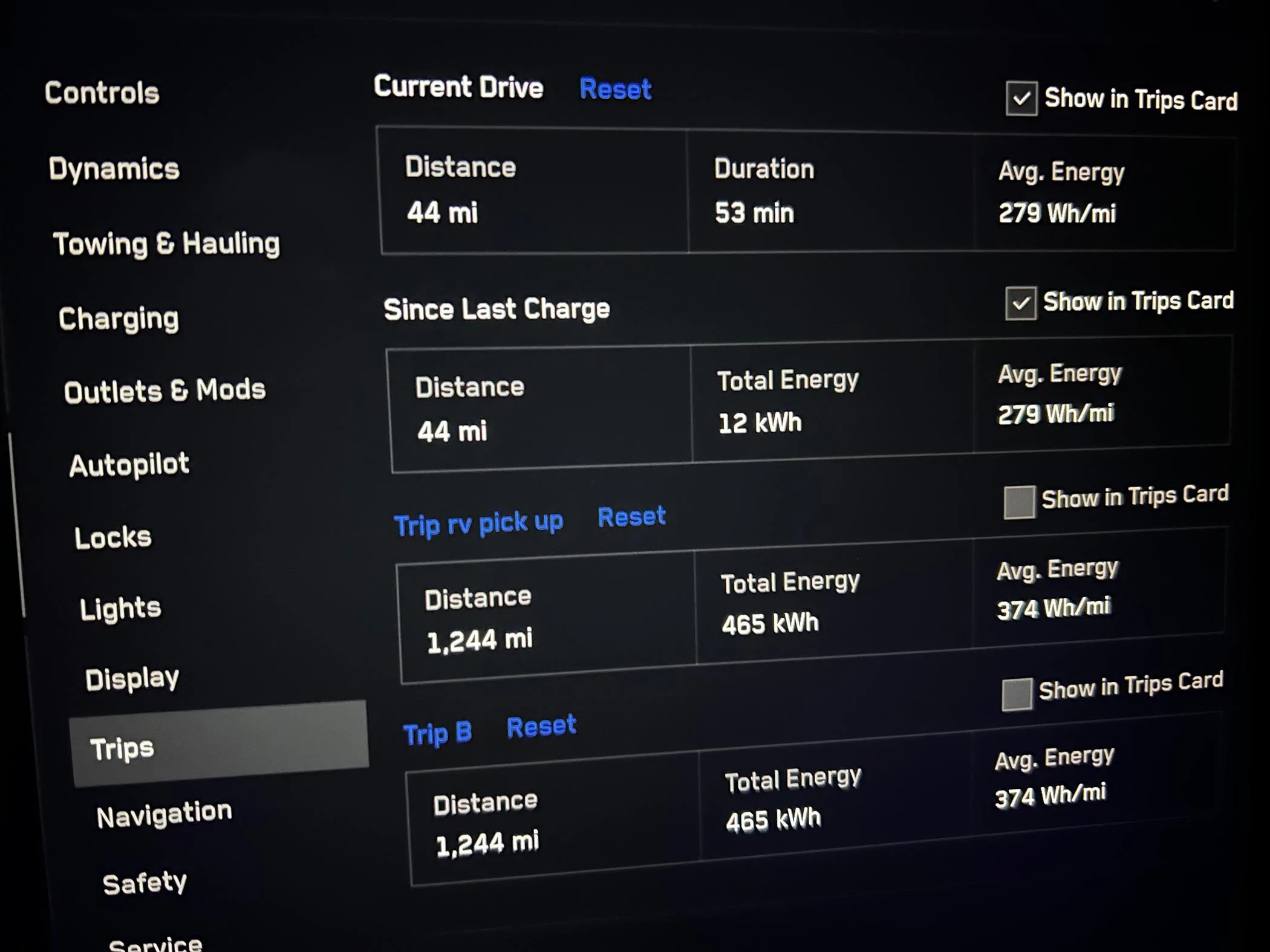 Tesla Cybertruck 375 Wh/mi average energy consumption over 1,156 miles (after latest software update)! IMG_9371