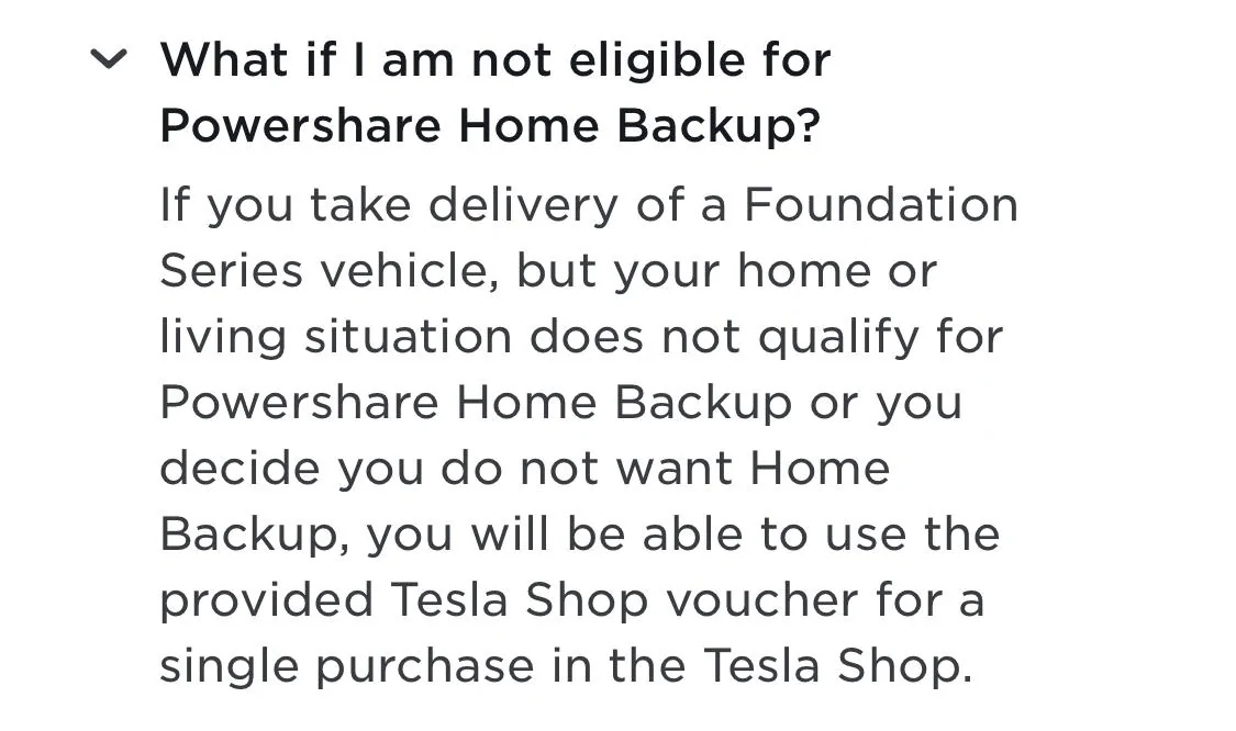 Tesla Cybertruck Tesla changed the Powershare benefit for FS CT orders - from $4000 credit to $2500 voucher IMG_3490