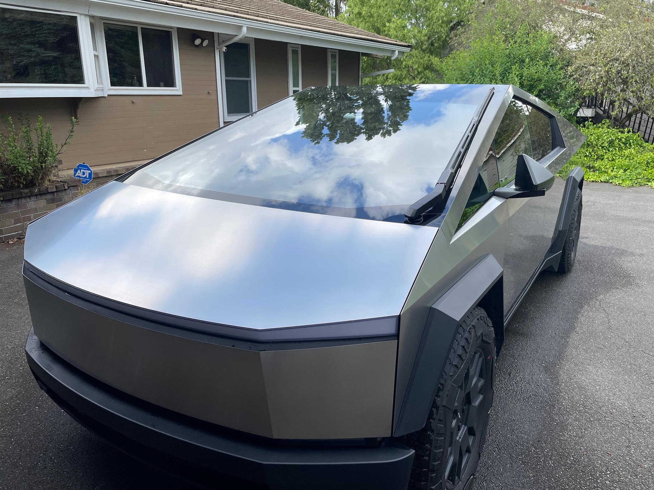 Tesla Cybertruck CT is  the easiest clean vehicle I ever owned - using pressure washer IMG_6358