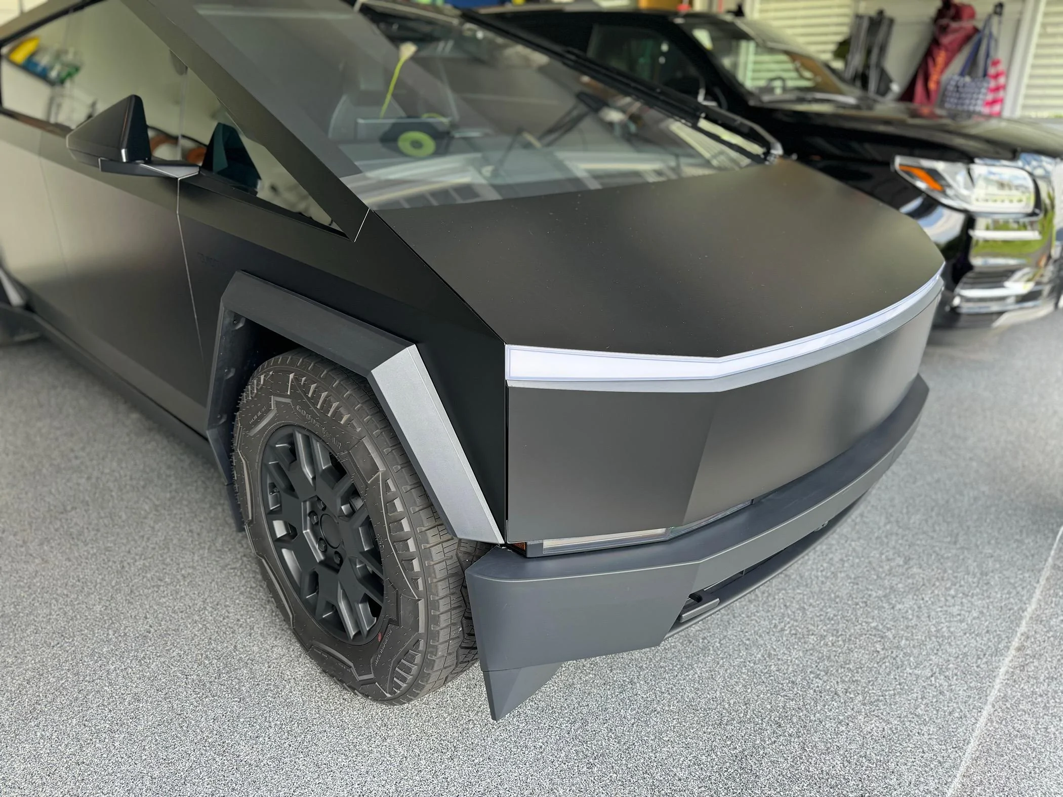 Tesla Cybertruck LLumar Satin Black PPF - Completed! IMG_0681