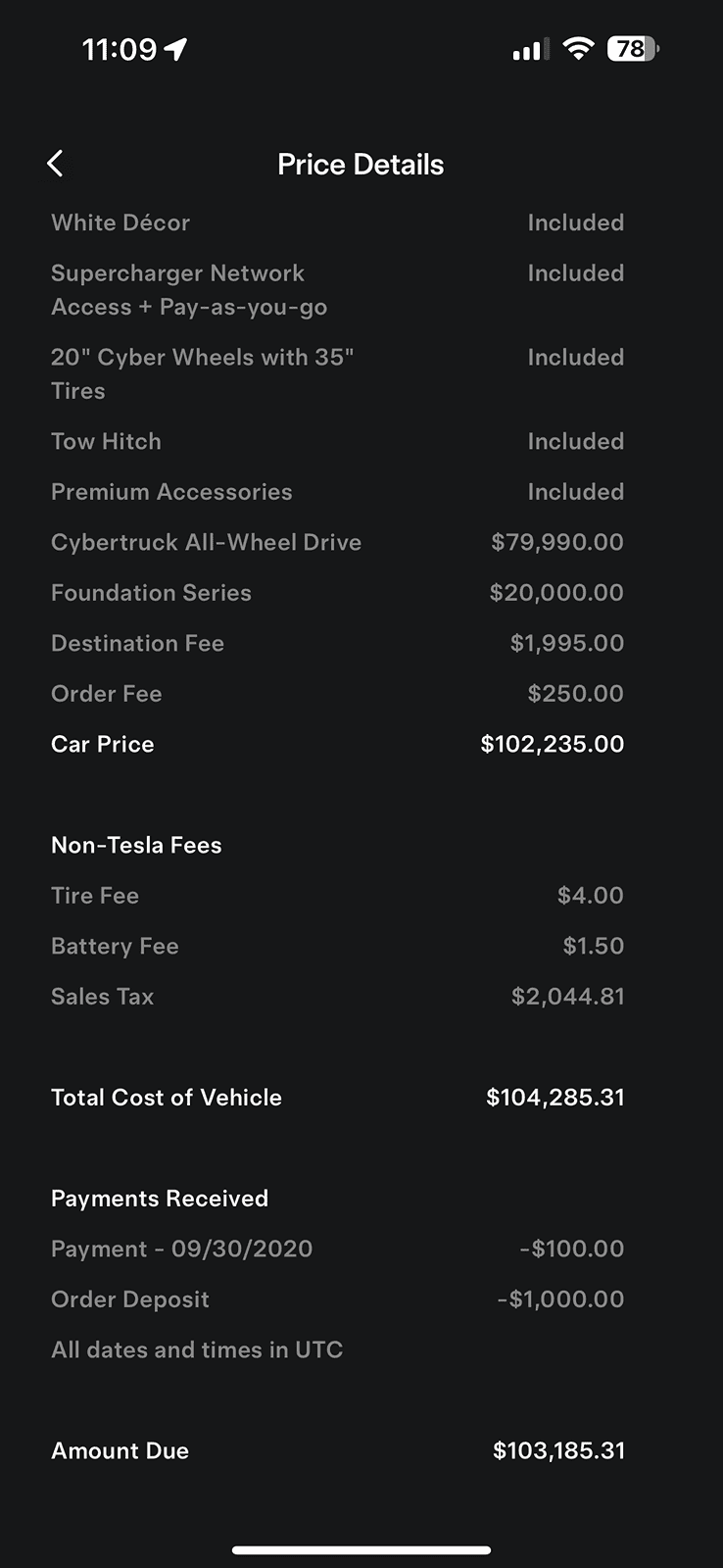 Tesla Cybertruck Sales Tax question for out of state purchase IMG_6574