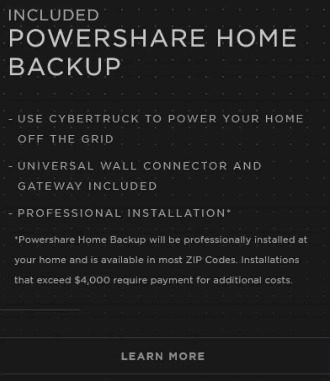 Tesla Cybertruck All Foundation Series owners will receive $2,500 voucher for Tesla Shop (to purchase Powershare Home Backup Equipment or other products) SmartSelect_20240523_091100_Gallery