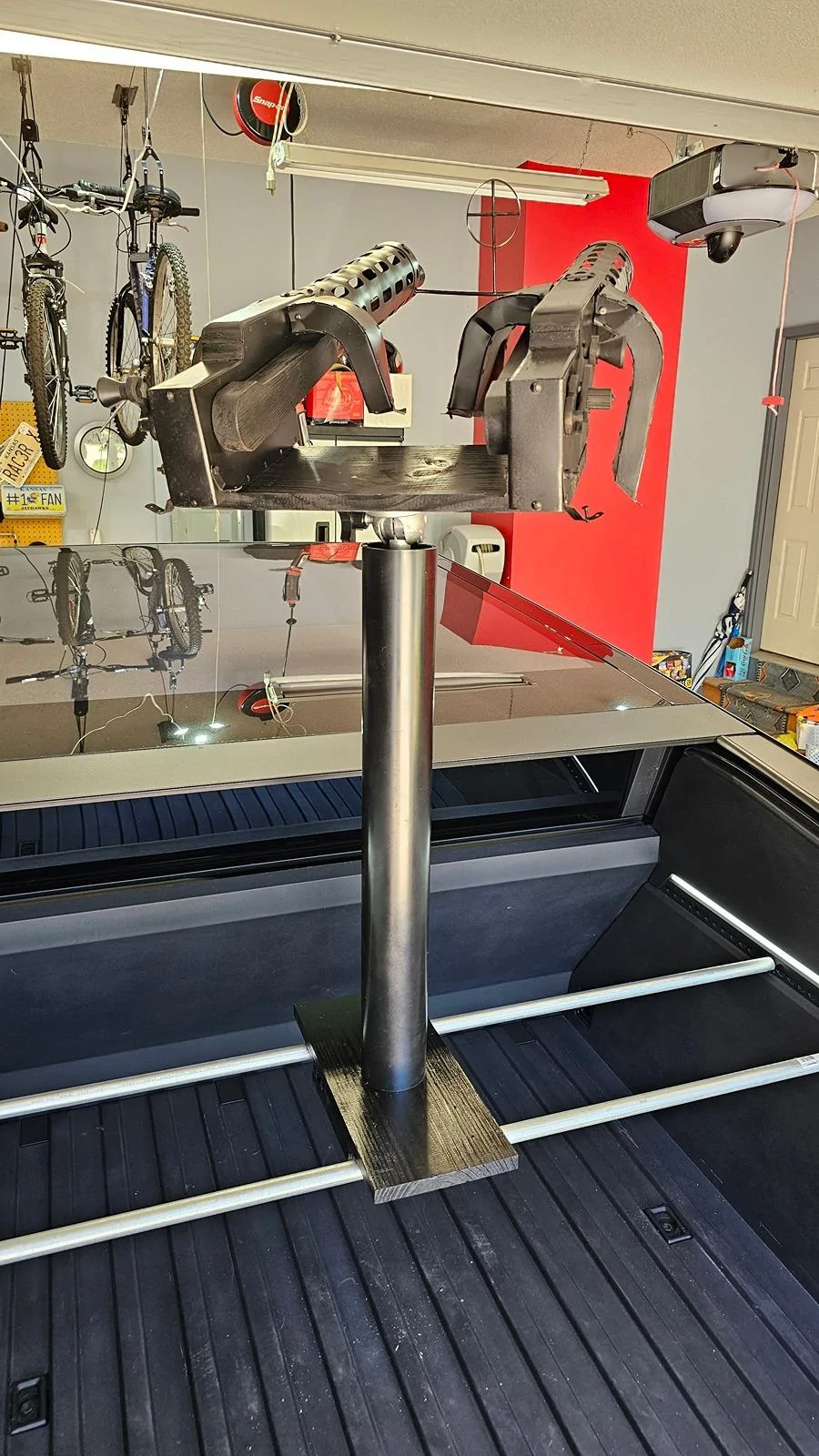 Tesla Cybertruck Prop machine gun turret (Halo theme) for Cybertruck bed - DIY project now fully functional 1000027948