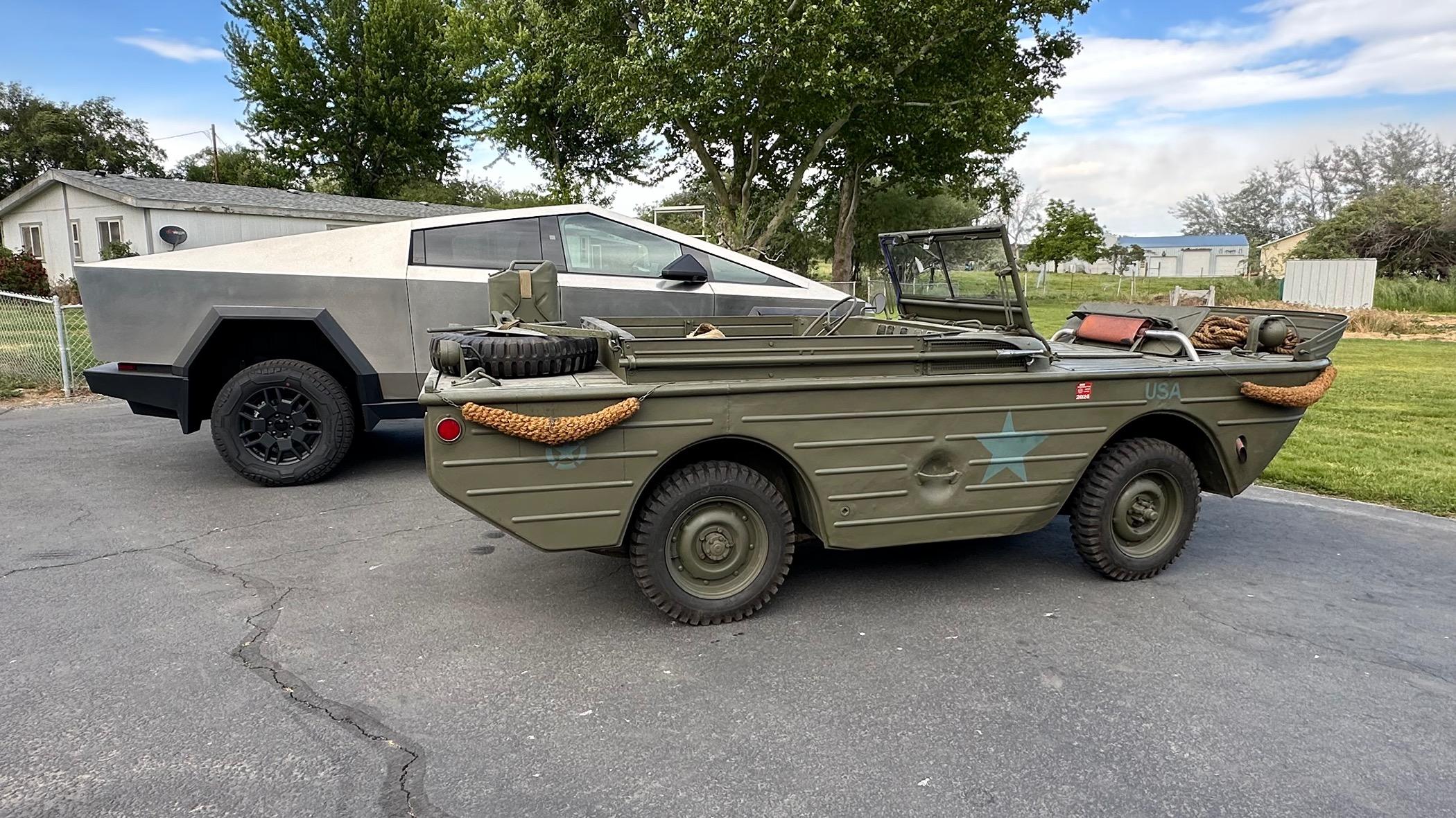 Tesla Cybertruck May we Honor all who served on this day 80 years ago IMG_1268