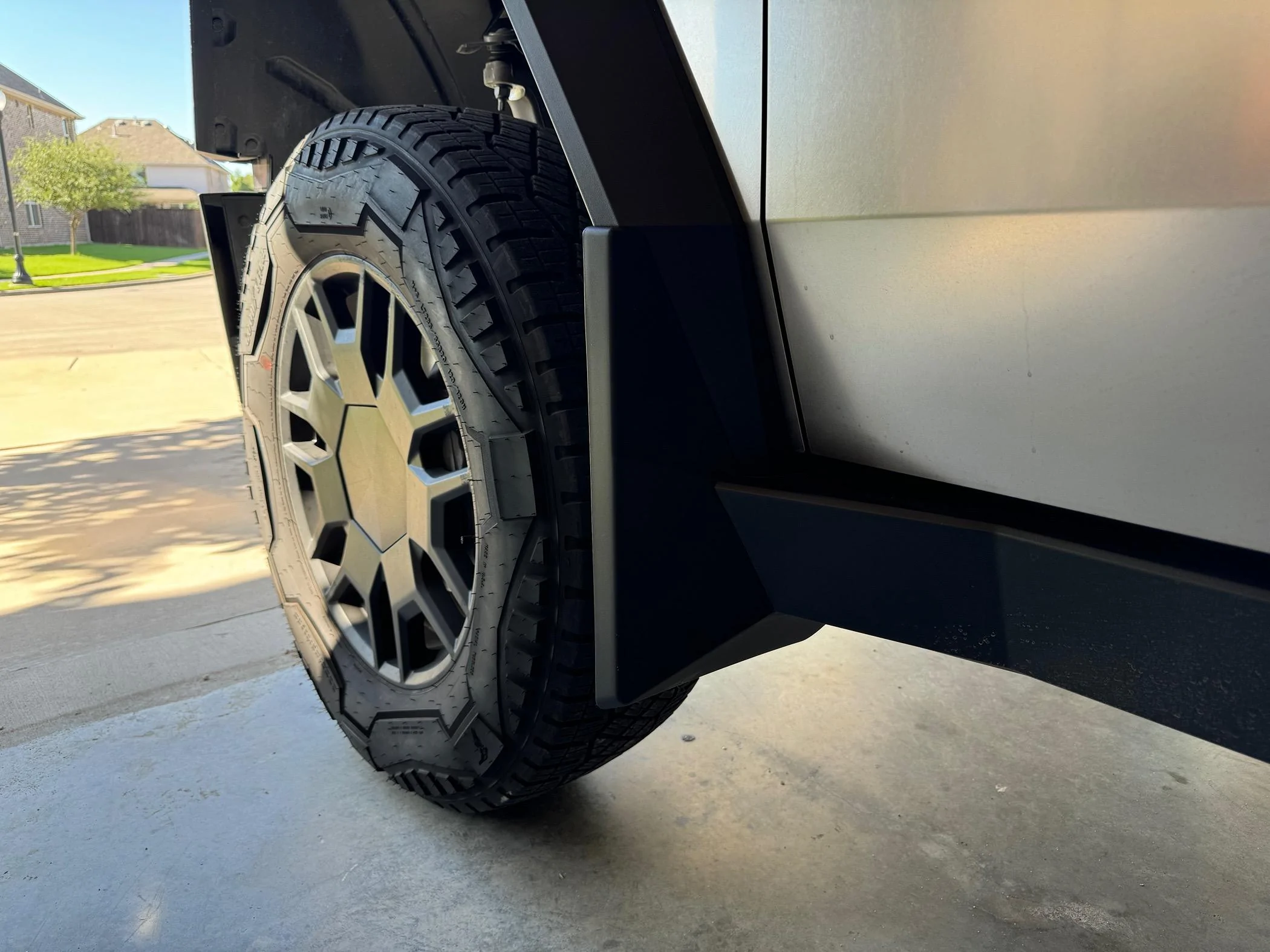 Tesla Cybertruck Installed Mud Flaps from EVVida/BestEvMod IMG_6508