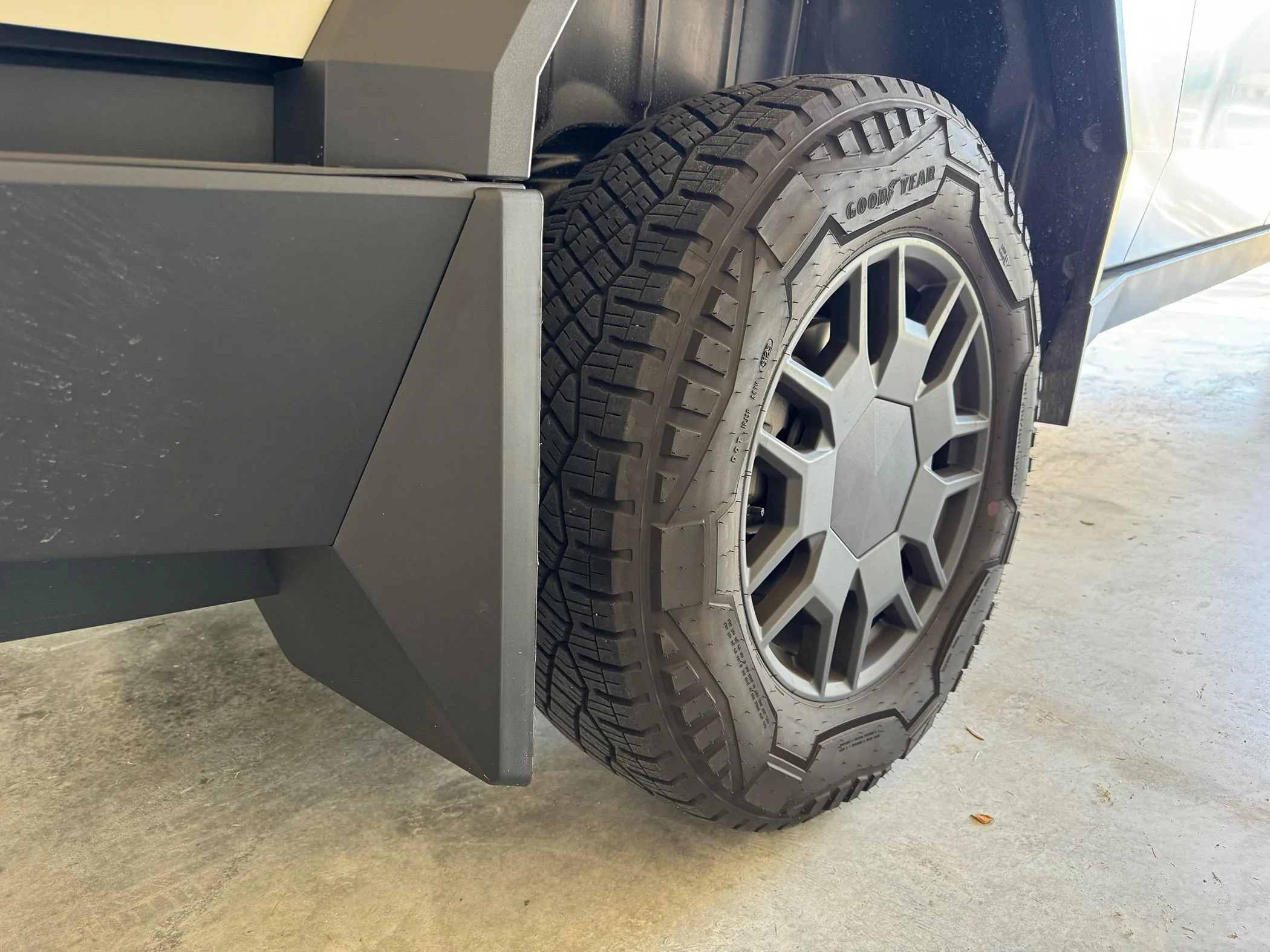 Tesla Cybertruck Installed Mud Flaps from EVVida/BestEvMod IMG_6506