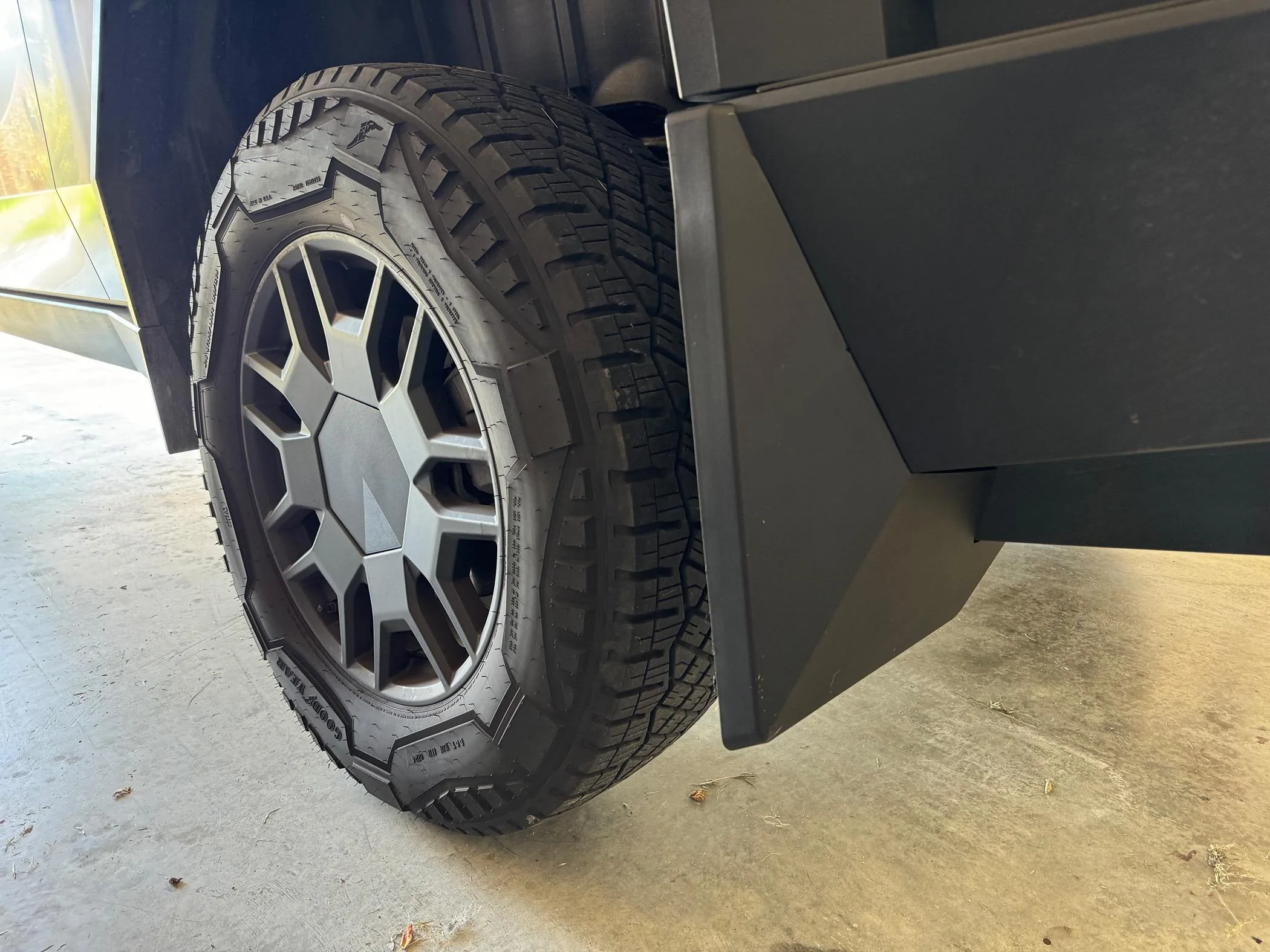 Tesla Cybertruck Installed Mud Flaps from EVVida/BestEvMod IMG_6507