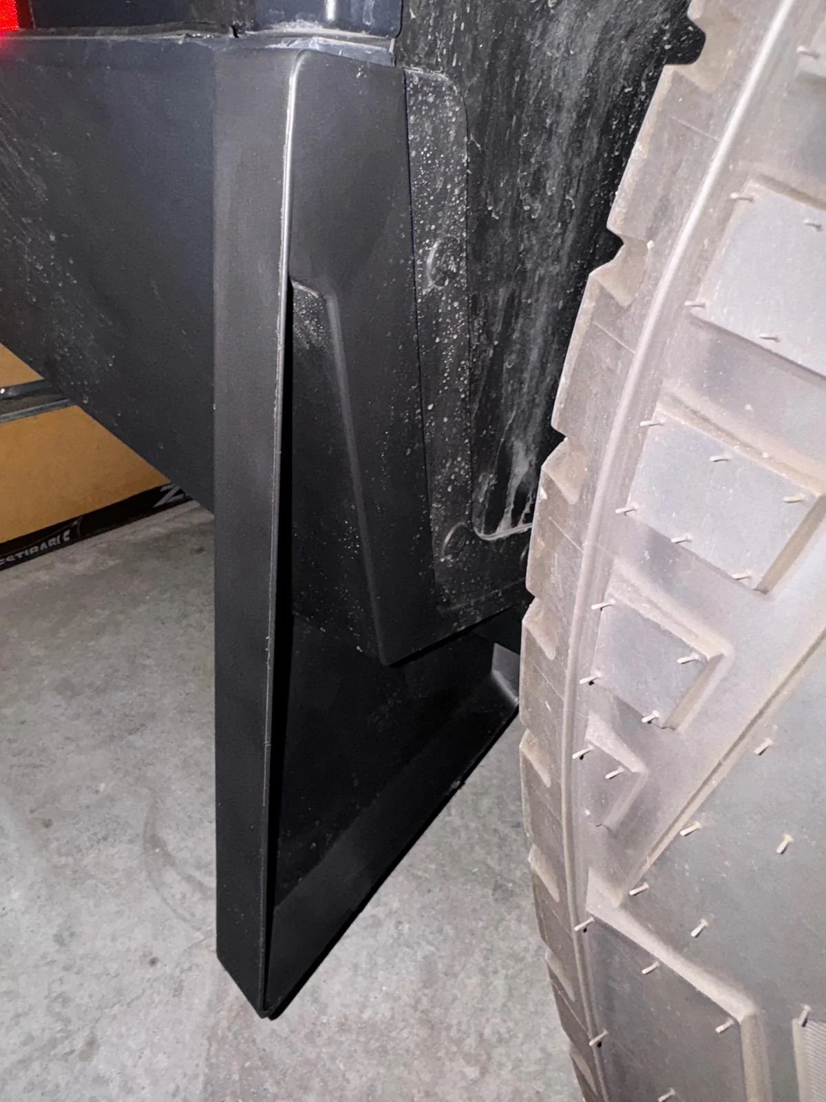Tesla Cybertruck Installed Mud Flaps from EVVida/BestEvMod IMG_6531