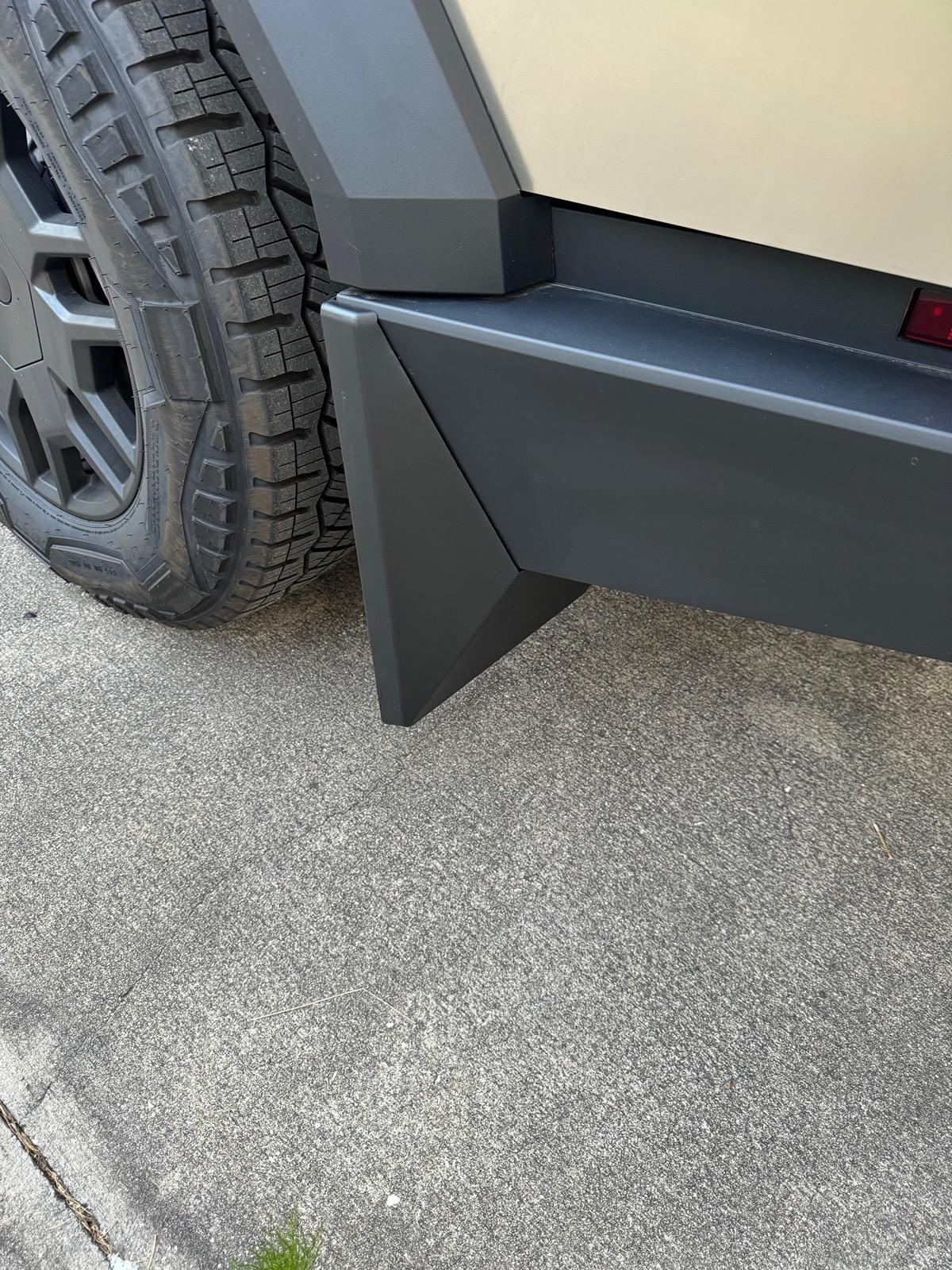 Tesla Cybertruck Installed Mud Flaps from EVVida/BestEvMod IMG_6912