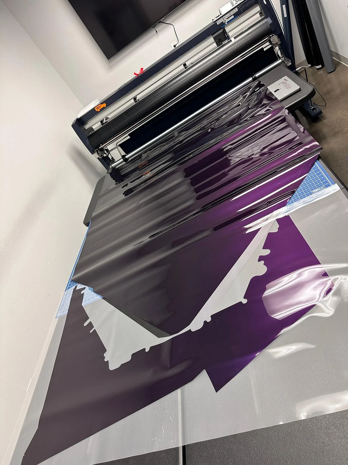Tesla Cybertruck DIY Wrap Kits from T Sportline - latest cool colors!  It's getting colorful in Cybertruck land! IMG_0418