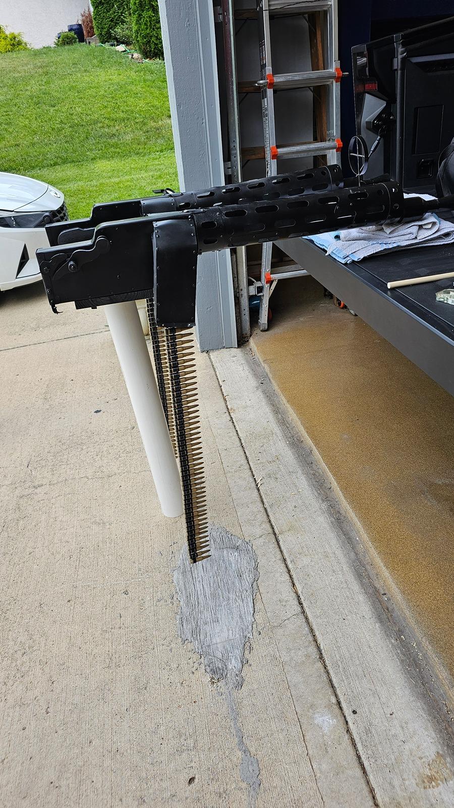 Tesla Cybertruck Prop machine gun turret (Halo theme) for Cybertruck bed - DIY project now fully functional 20240607_181716