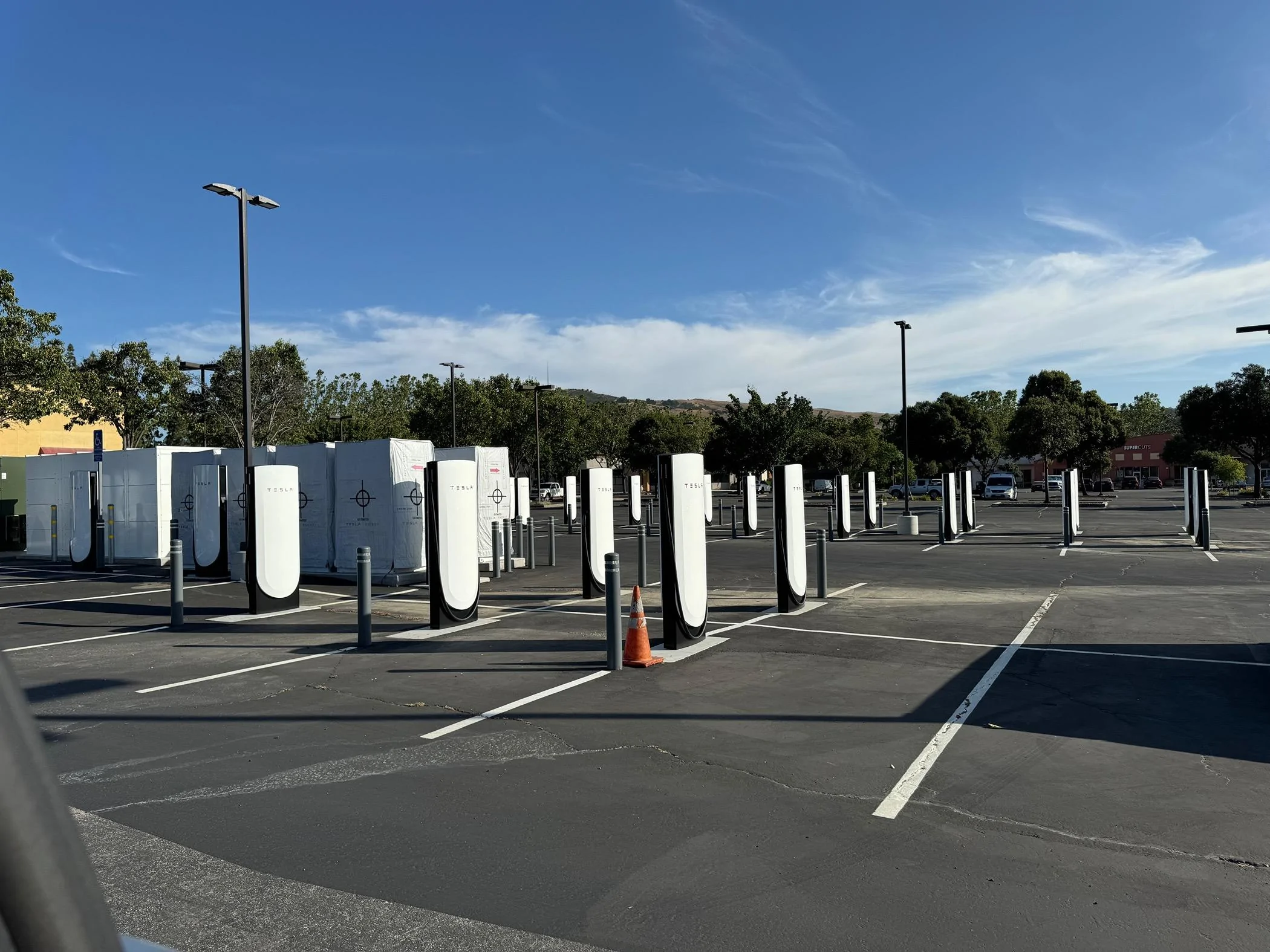 Tesla Cybertruck Tones of V4 Supercharger Working In Progress IMG_6475