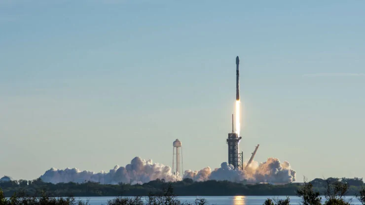 Tesla Cybertruck SpaceX Accuses Amazon of Trying To Slow Down Starlink Rollout SPACEX-STARLINK-LAUNCH-JANUARY-20-2021-740x416