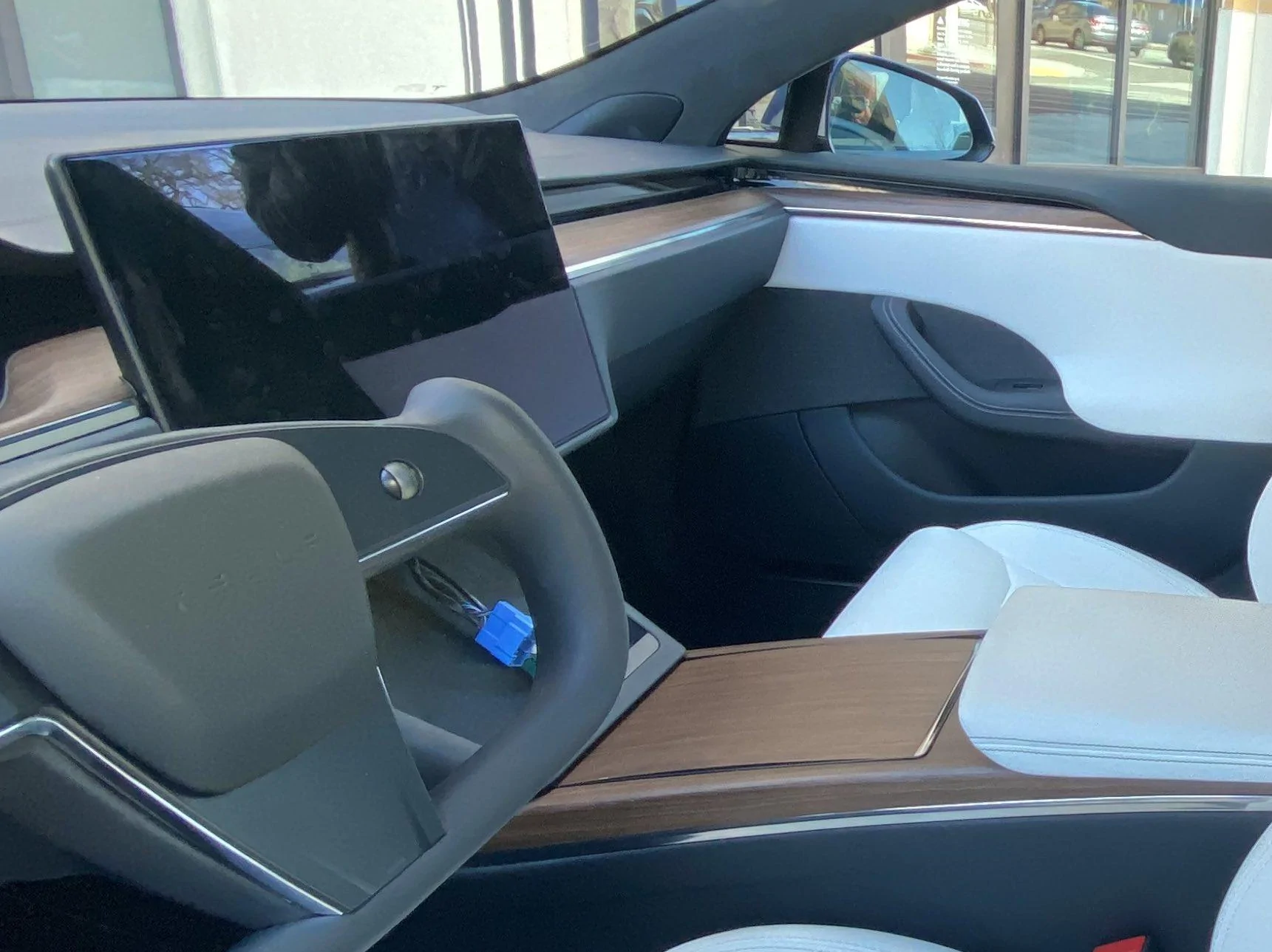 Tesla Cybertruck Cybertruck’s Yoke-Style Steering Wheel Revealed by Way of Model S and X Updated Interiors?! tesla-model-s-yoke-steering-wheel-interior-jpg