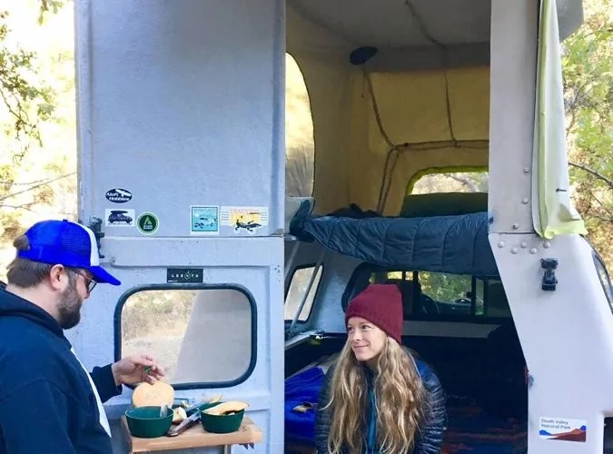 Tesla Cybertruck My Cybertruck pop-up roof tent design insid