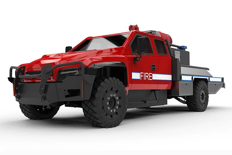 Tesla Cybertruck Minnesota startup sees a growing niche market for electric work trucks zeus-electric-truck-red-fire-pum
