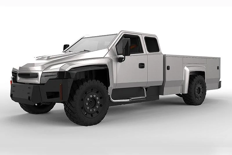 Tesla Cybertruck Minnesota startup sees a growing niche market for electric work trucks zeus-electric-white-utility