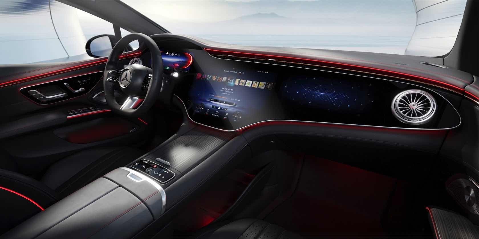 Tesla Cybertruck 2022 Mercedes-Benz EQS luxury EV: Brains and beauty are a potent combination 21C0195_001