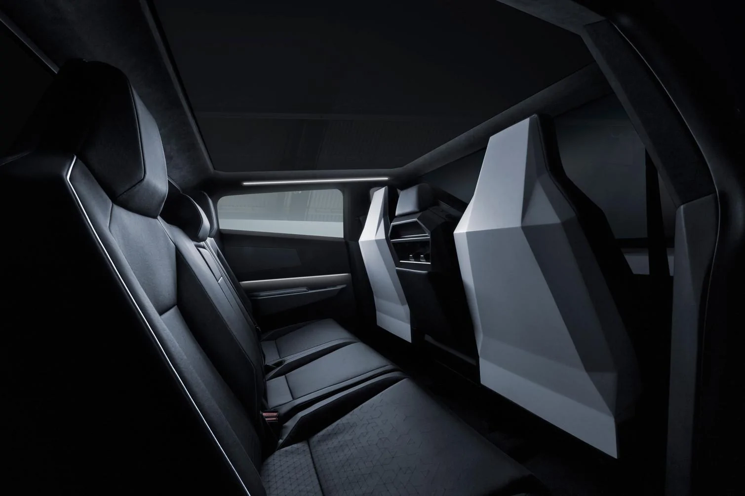 Tesla Cybertruck Tesla Releases High-Res Images of the Cybertruck CyberBackSeat