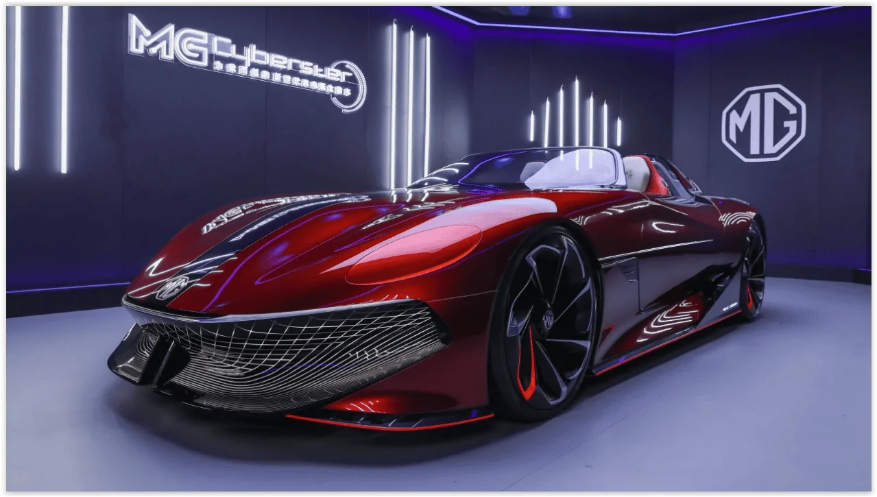 Tesla Cybertruck Cashing in on the "Cyber" name - Meet the MG CYBERSTER Screen Shot 04-09-21 at 08.56 PM