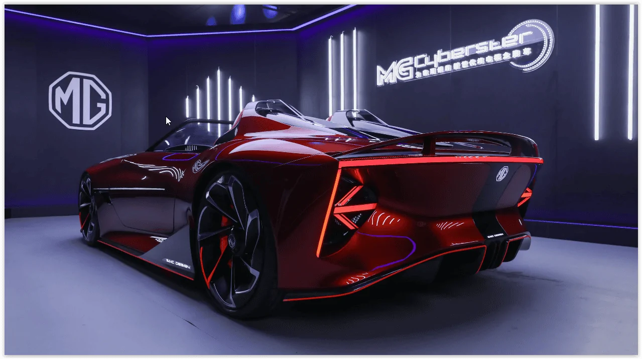 Tesla Cybertruck Cashing in on the "Cyber" name - Meet the MG CYBERSTER Screen Shot 04-09-21 at 08.57 PM