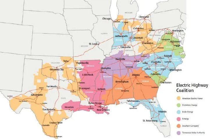 Tesla Cybertruck Electric vehicle charging stations expanding nationwide Electric-Highway-Coalition
