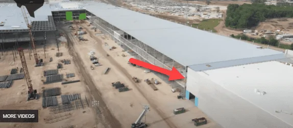Tesla Cybertruck VIDEO - Tesla Cybertruck TeraFactory Site Construction Is Well Underway 1618496949111