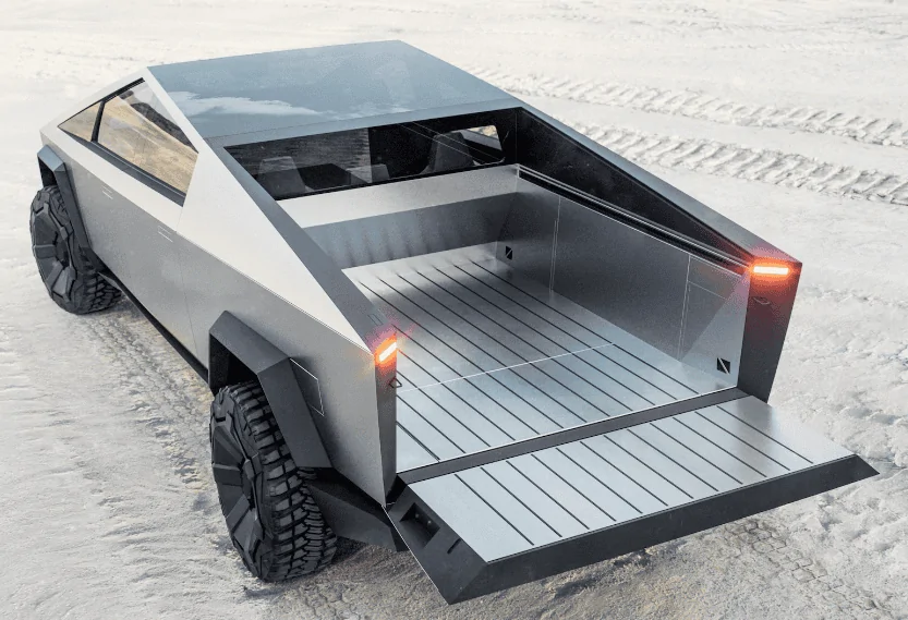 Tesla Cybertruck What is this in the CyberTruck bed? 1618596041849