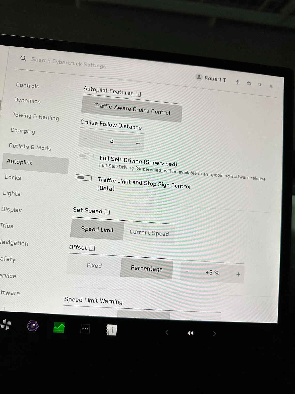 Tesla Cybertruck Software update 2024.20.1 -- AUTO HVAC improvements for hot weather. The A/C cools down the cabin faster, and maintains comfort at lower noise levels. IMG_1761