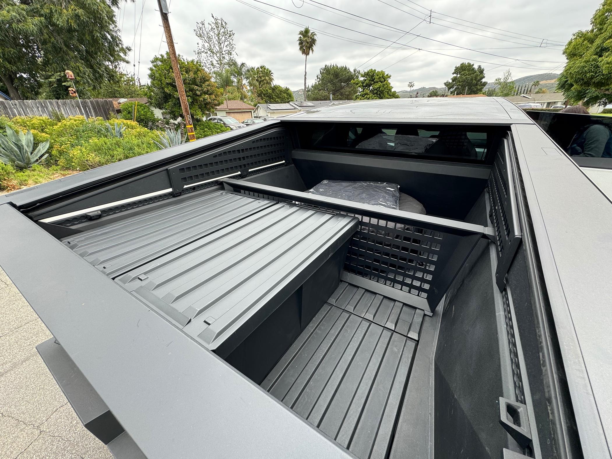 Tesla Cybertruck Vault Cargo Storage Bins - Review Impressions IMG_0606