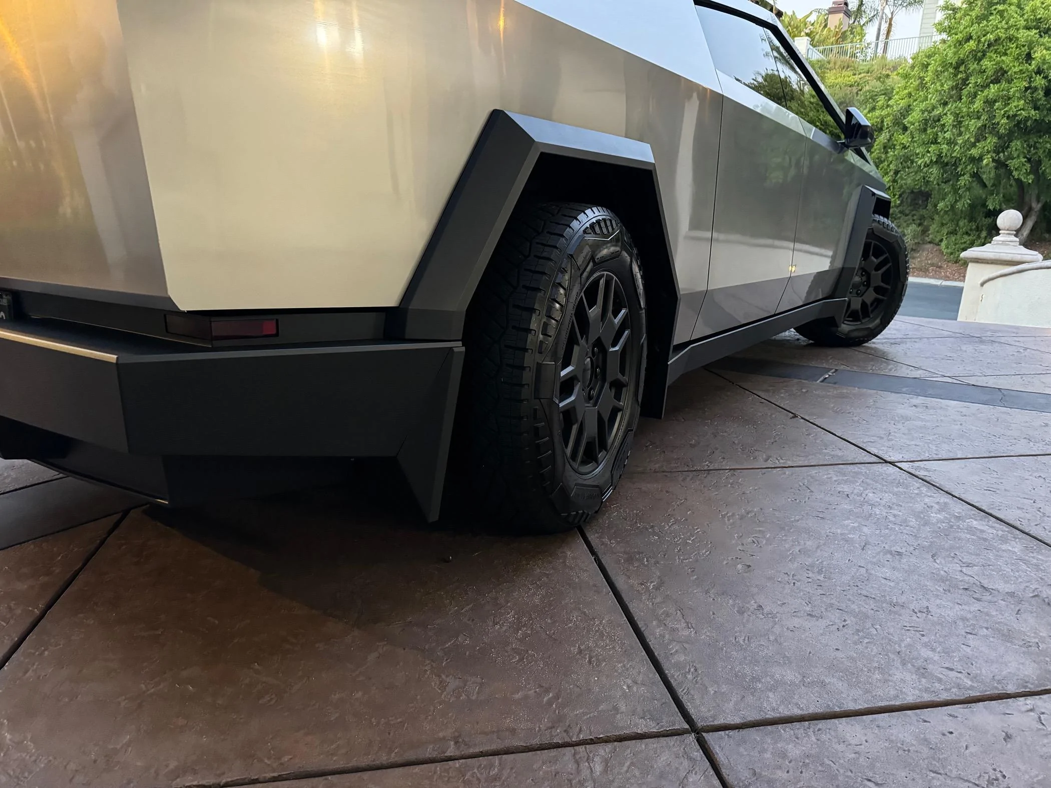 Tesla Cybertruck Tesla Mud Flaps - installed pics photos IMG_1316