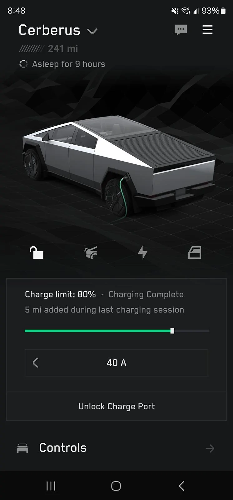 Tesla Cybertruck Vampire Drain Screenshot_20240609_084825_Tesla