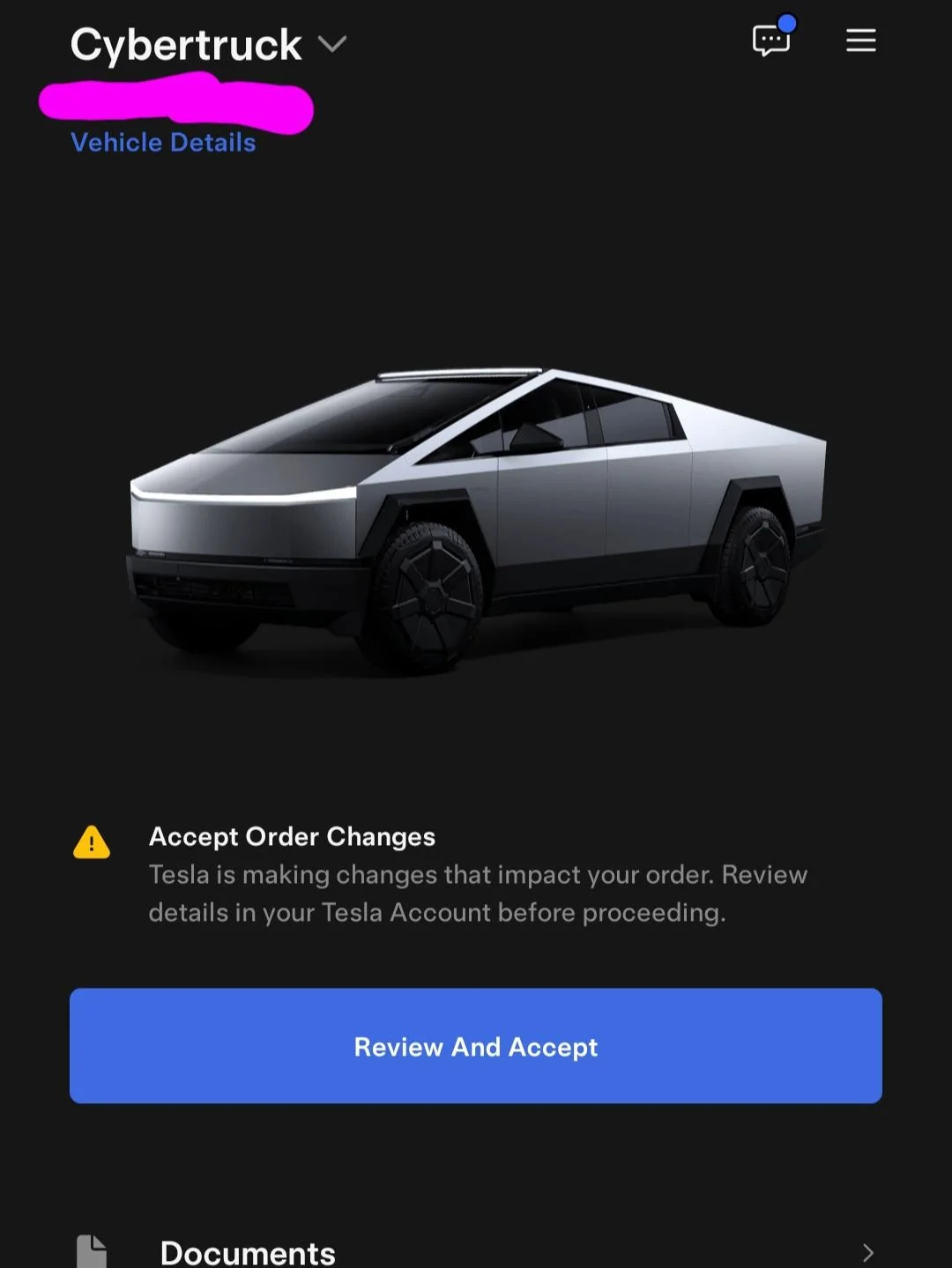 Tesla Cybertruck Not acting on VIN-assignment.. cancel or ghost? Screenshot_20240608_191324_Tesla
