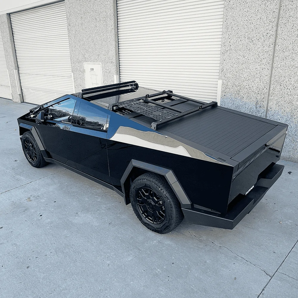 Tesla Cybertruck CYBERTRUCKco Billet Aluminum Heavy Duty Crossbars - Shipping now! cybertruckco-cybertruck-billet-aluminum-heavy-duty-crossbars-9