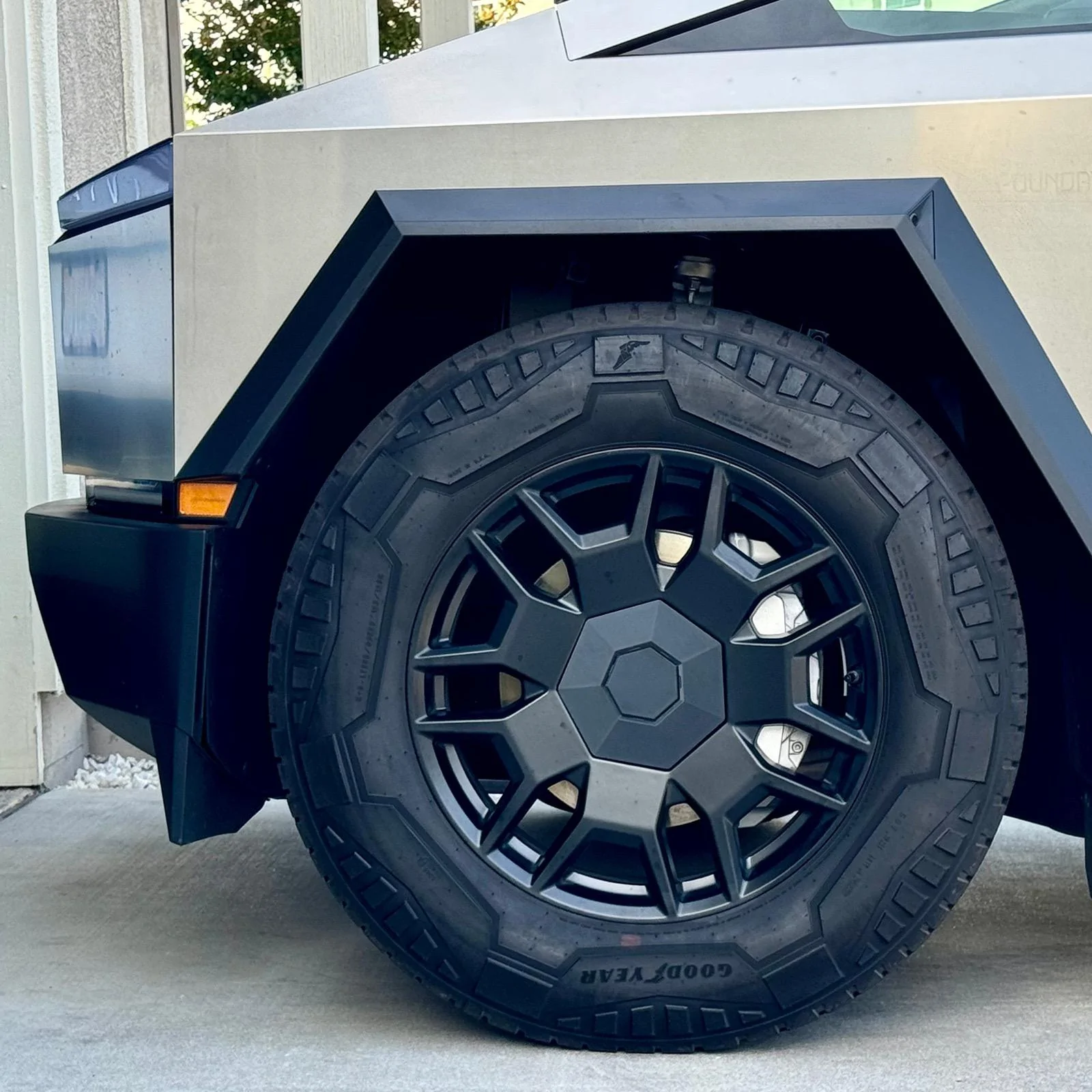 Tesla Cybertruck Wheel Covers by TWRAPS (set of 4 for $99.95) Presentation2