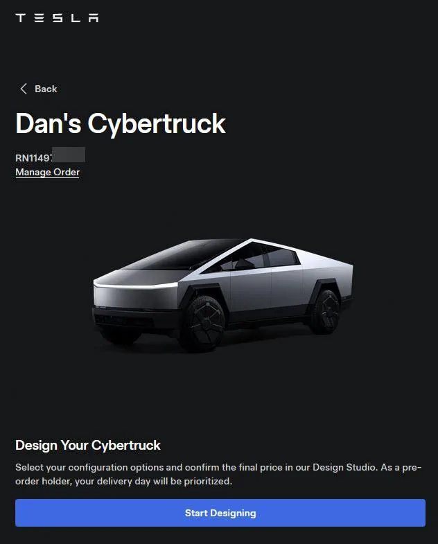 Tesla Cybertruck Early delivery of Foundation Series Cybertruck now available to long-term verified TSLA shareholder! Dans CyberTruck