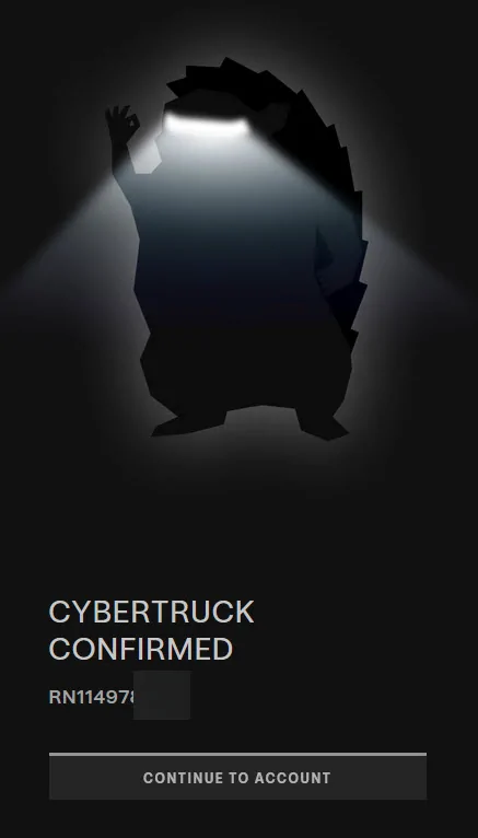Tesla Cybertruck Early delivery of Foundation Series Cybertruck now available to long-term verified TSLA shareholder! Confirmed
