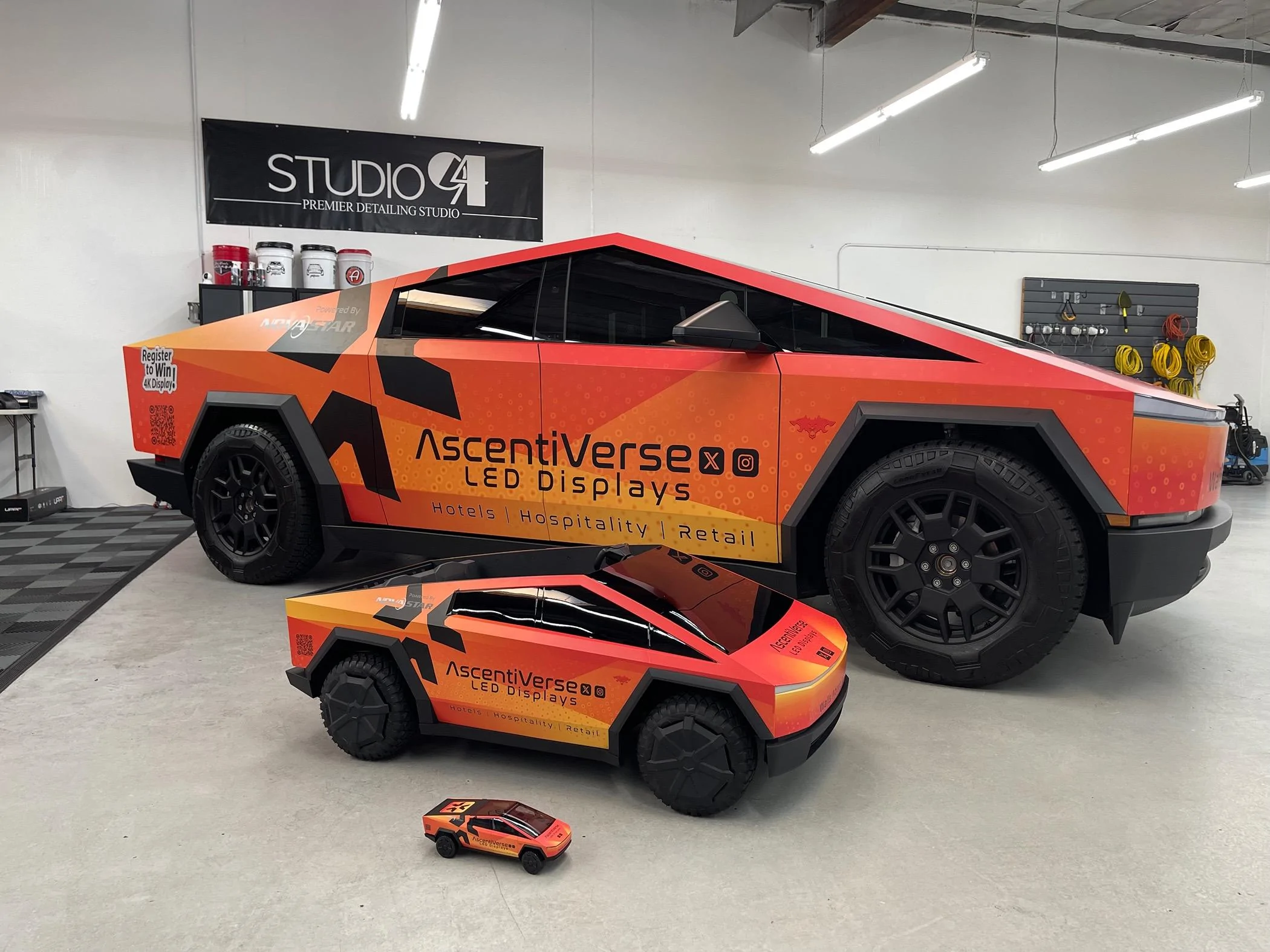 Tesla Cybertruck Wrapped CT Nesting Dolls - Studio 94 HB IMG_3756
