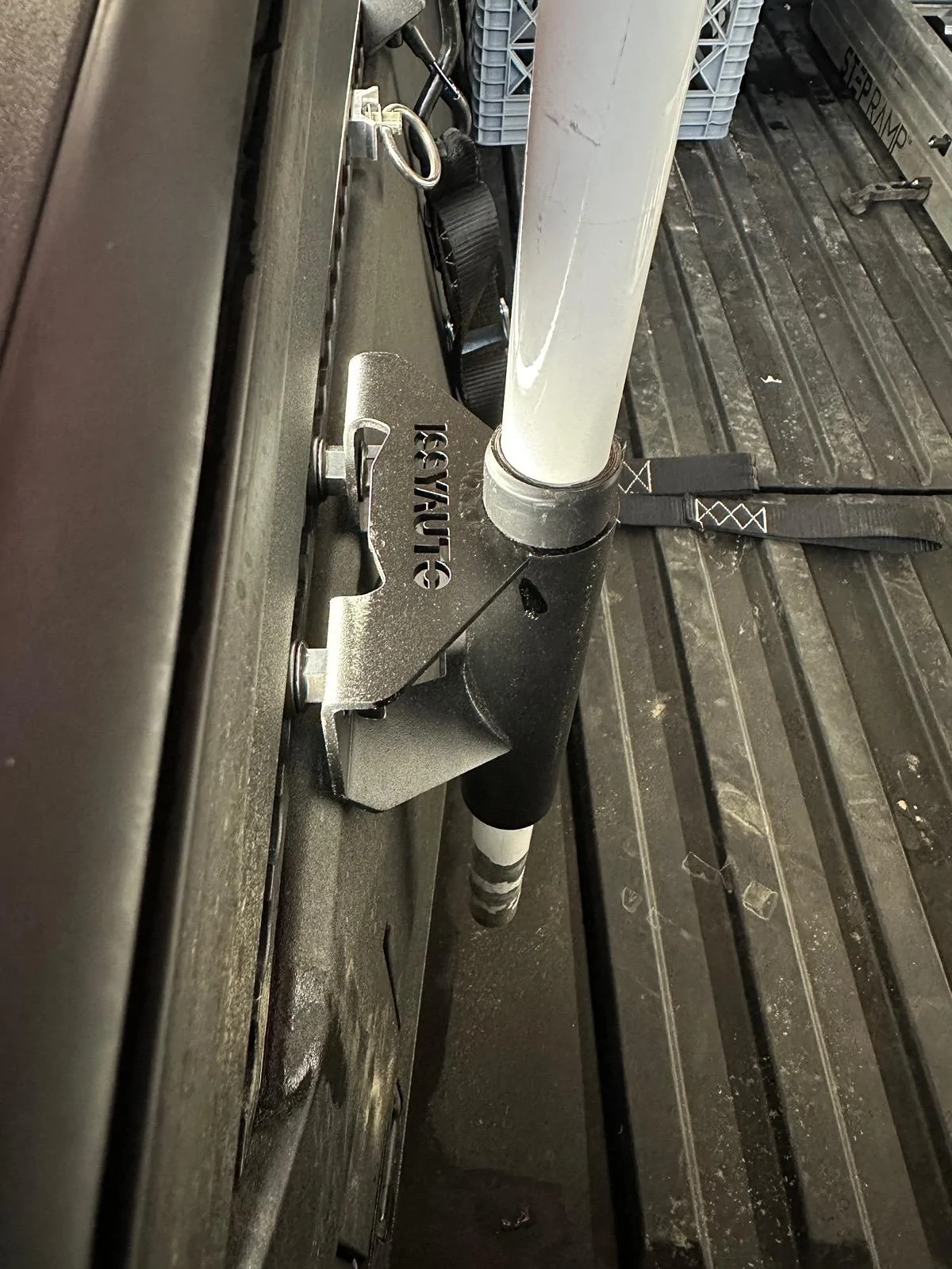 Tesla Cybertruck Flag Pole Holder IMG_0701