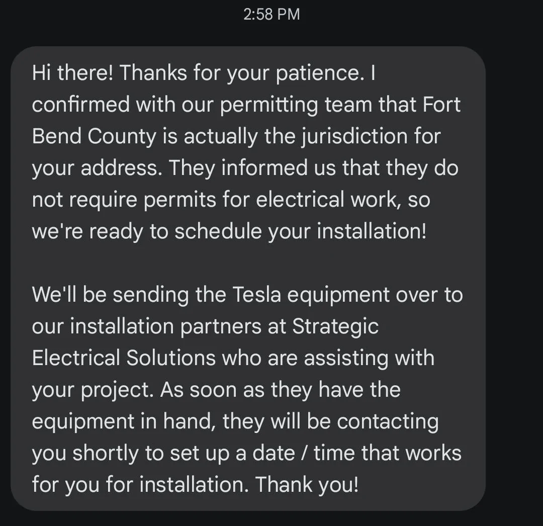 Tesla Cybertruck Picked up my beast today, they couldn’t tell me how to get PowerShare installed Screenshot_20240611_161527_Messages