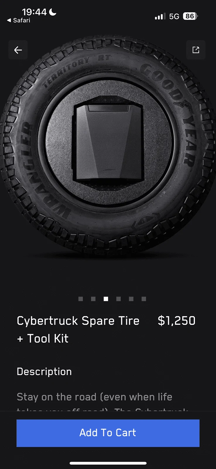 Tesla Cybertruck Has anyone received the spare tire kit yet? IMG_3793