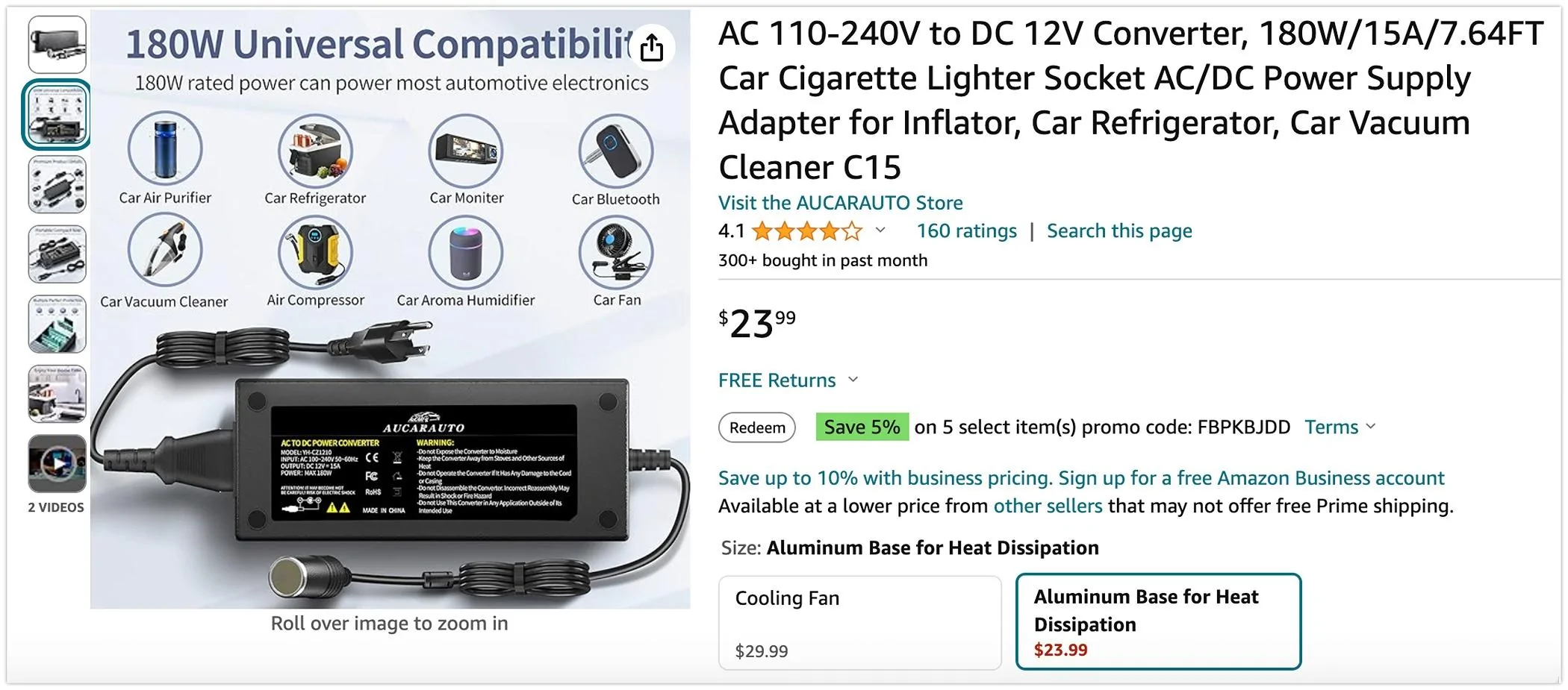 Tesla Cybertruck Tesla Cybertruck Air Compressor Ultra now Late 2024 availability Amazon.com: AUCARAUTO AC 110-240V to DC 12V Converter, 180W:15A:7.64FT Car Cigarette Lighter 