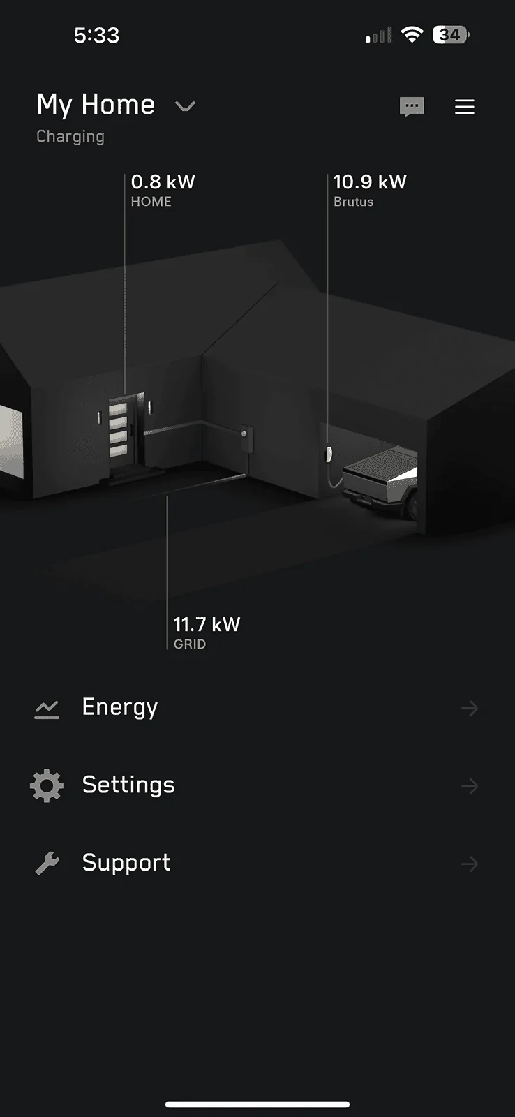 Tesla Cybertruck Powershare is Activated / Enabled IMG_5565