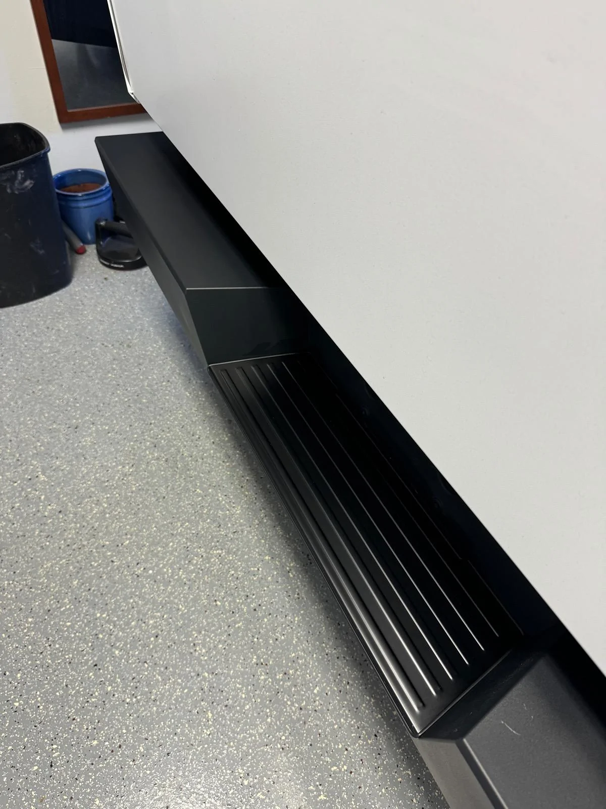 Tesla Cybertruck Rear Bumper Protectors (by BestEvMod&EVvida) - Stainless Steel Version : installed photos & review IMG_0638