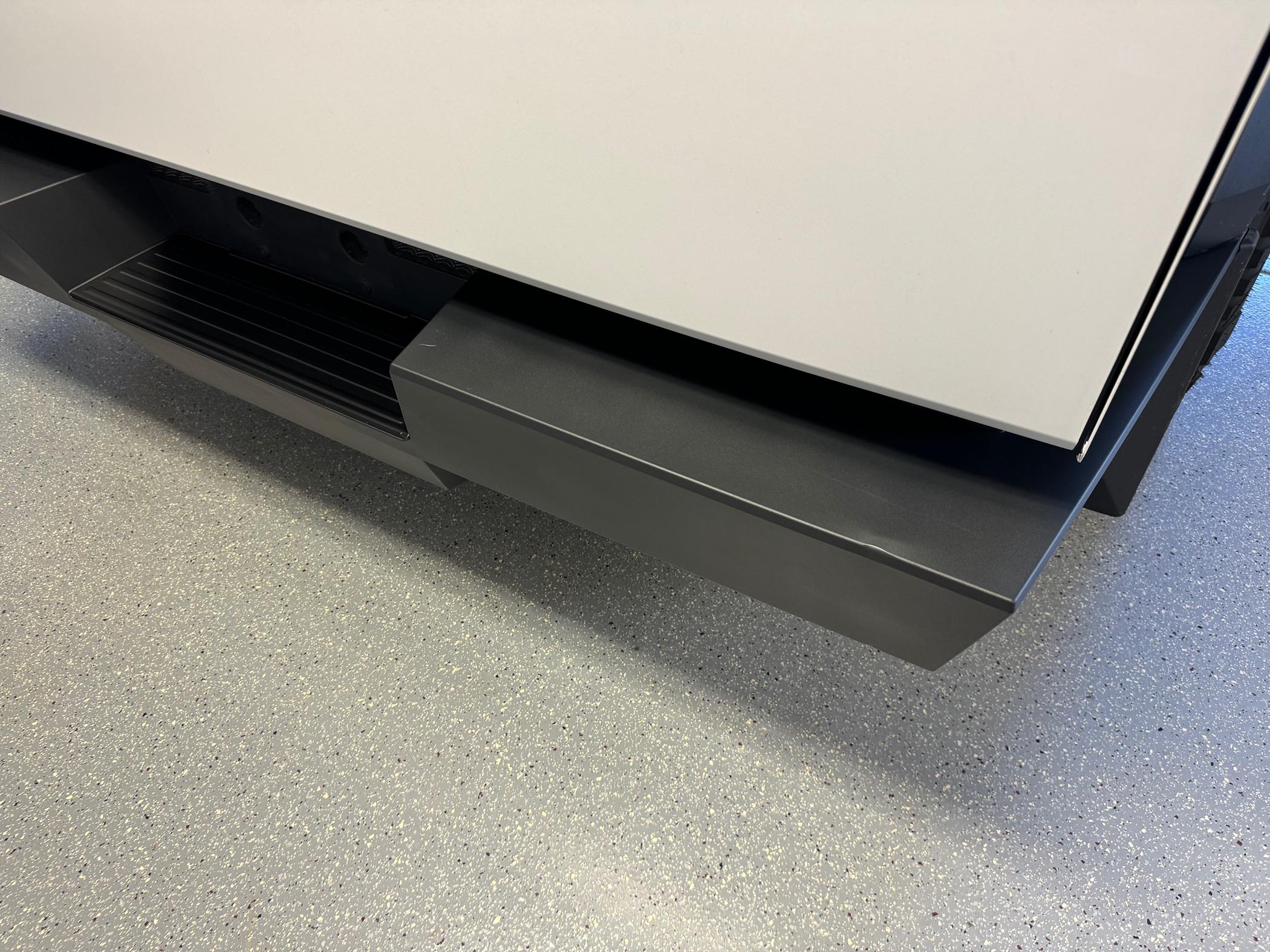 Tesla Cybertruck Rear Bumper Protectors (by BestEvMod&EVvida) - Stainless Steel Version : installed photos & review IMG_0639