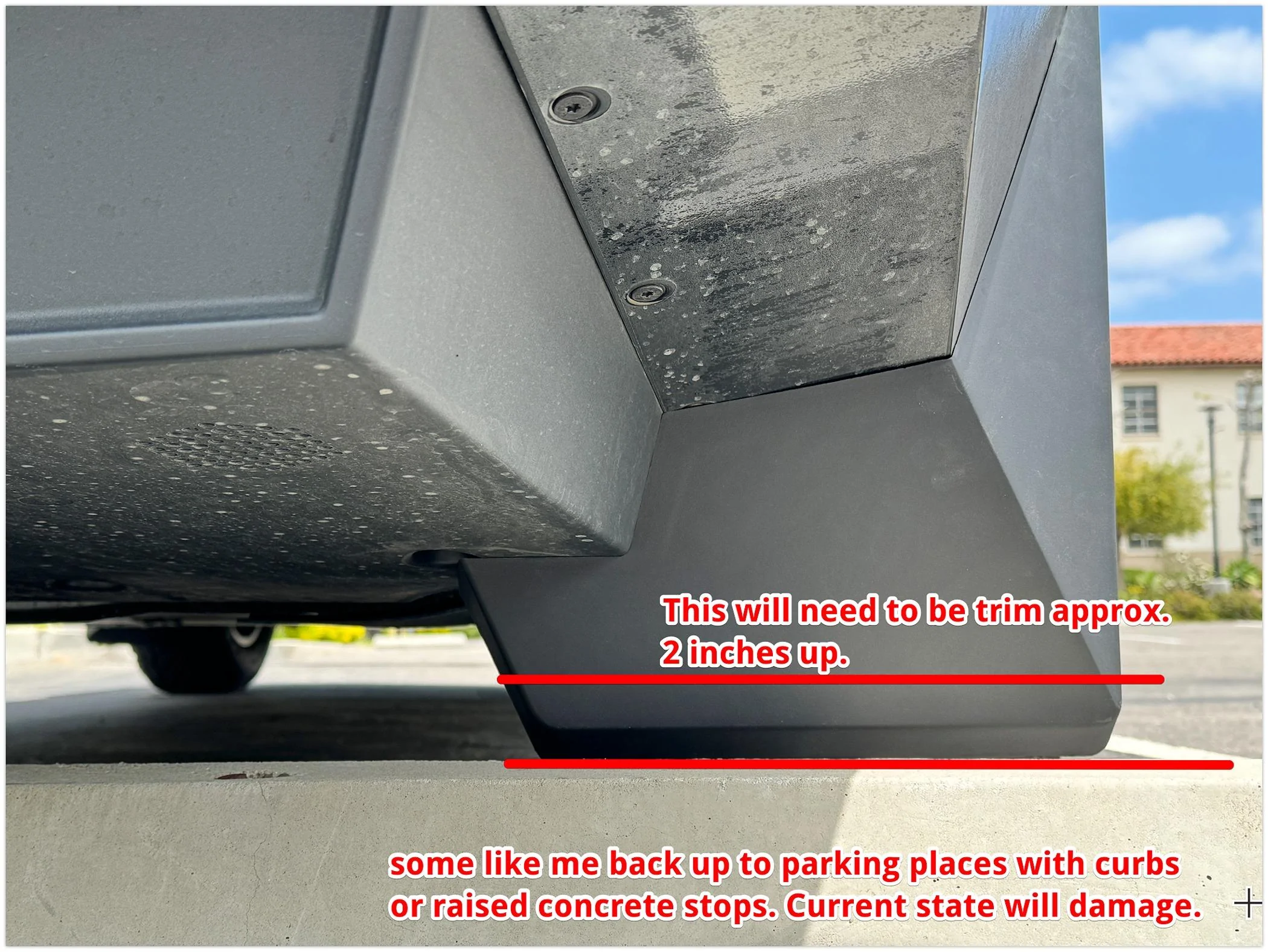 Tesla Cybertruck BestEvMod Mud Flaps for your Cybertruck, limited time 10% off Rear flaps need redesign