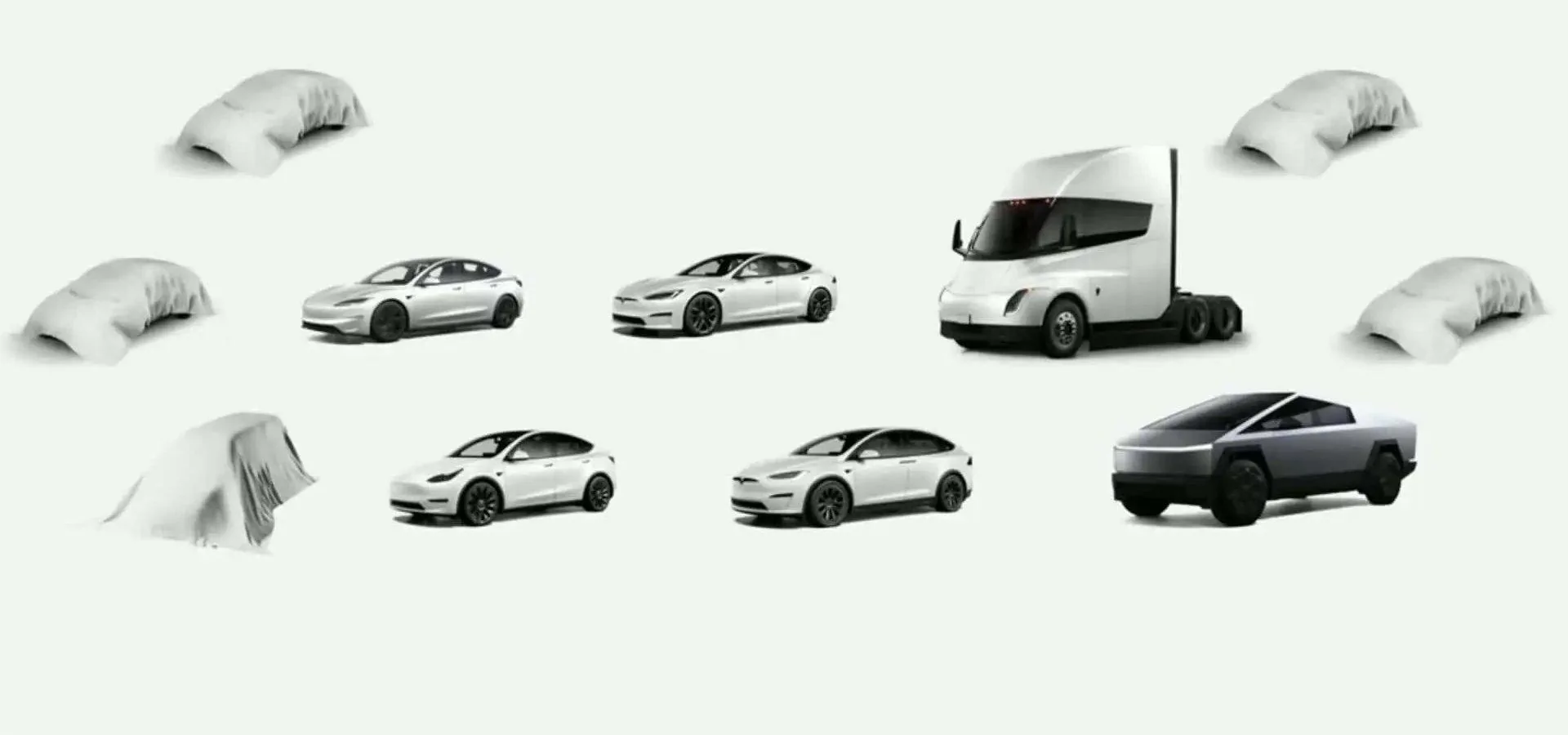 Tesla Cybertruck 3 future Tesla models teased by Musk -- Cybervan? Cybercab Robotaxi? Model 2? 5newmodels