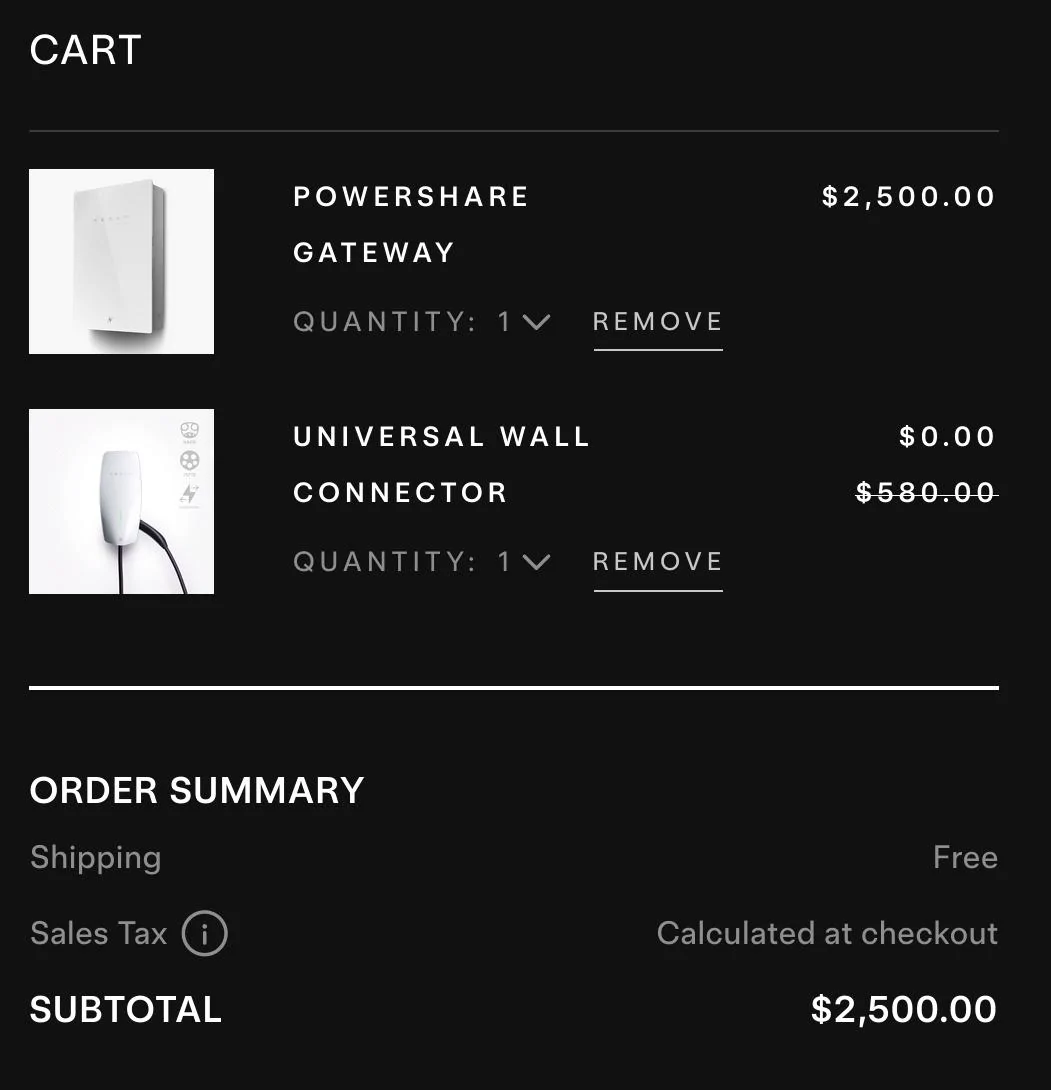 Tesla Cybertruck Is the $2500 voucher going to cover the Powershare Equipment completely? SmartSelect_20240614_005541_Firefox