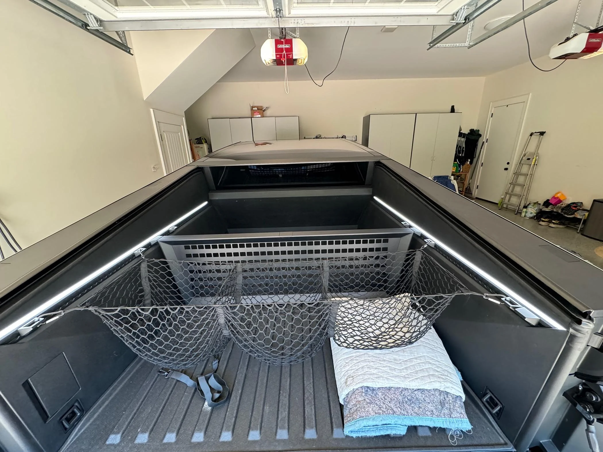 Tesla Cybertruck Fixed Vault Cargo Divider replacements being sent by Tesla IMG_2986