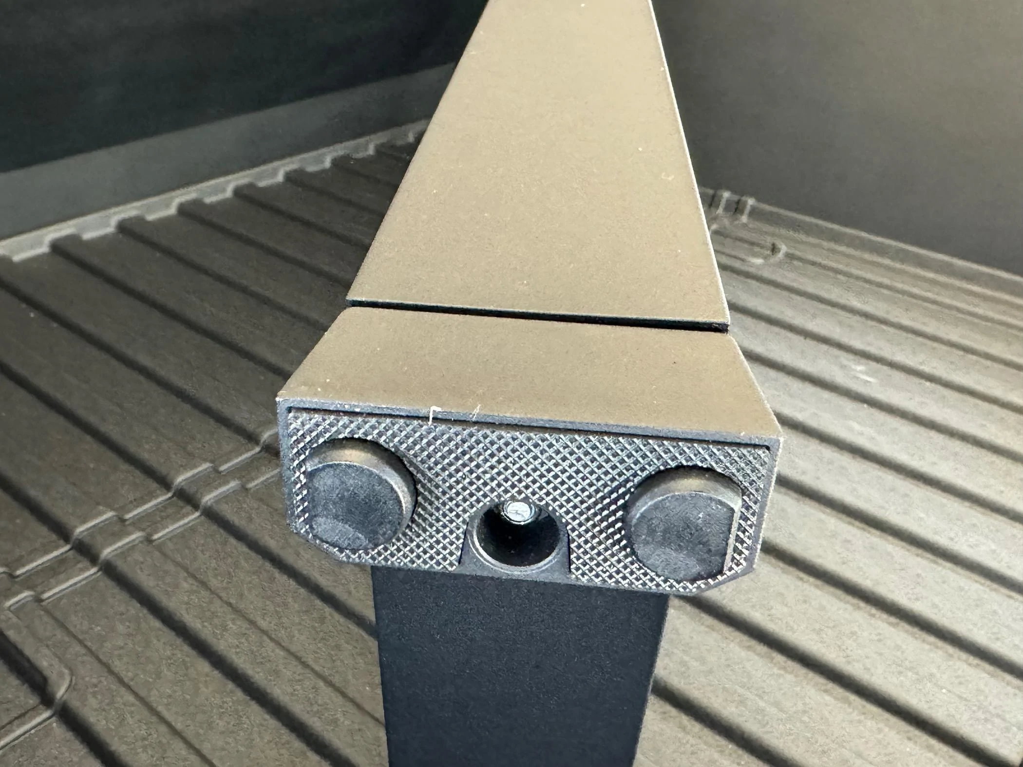Tesla Cybertruck Fixed Vault Cargo Divider replacements being sent by Tesla IMG_2985